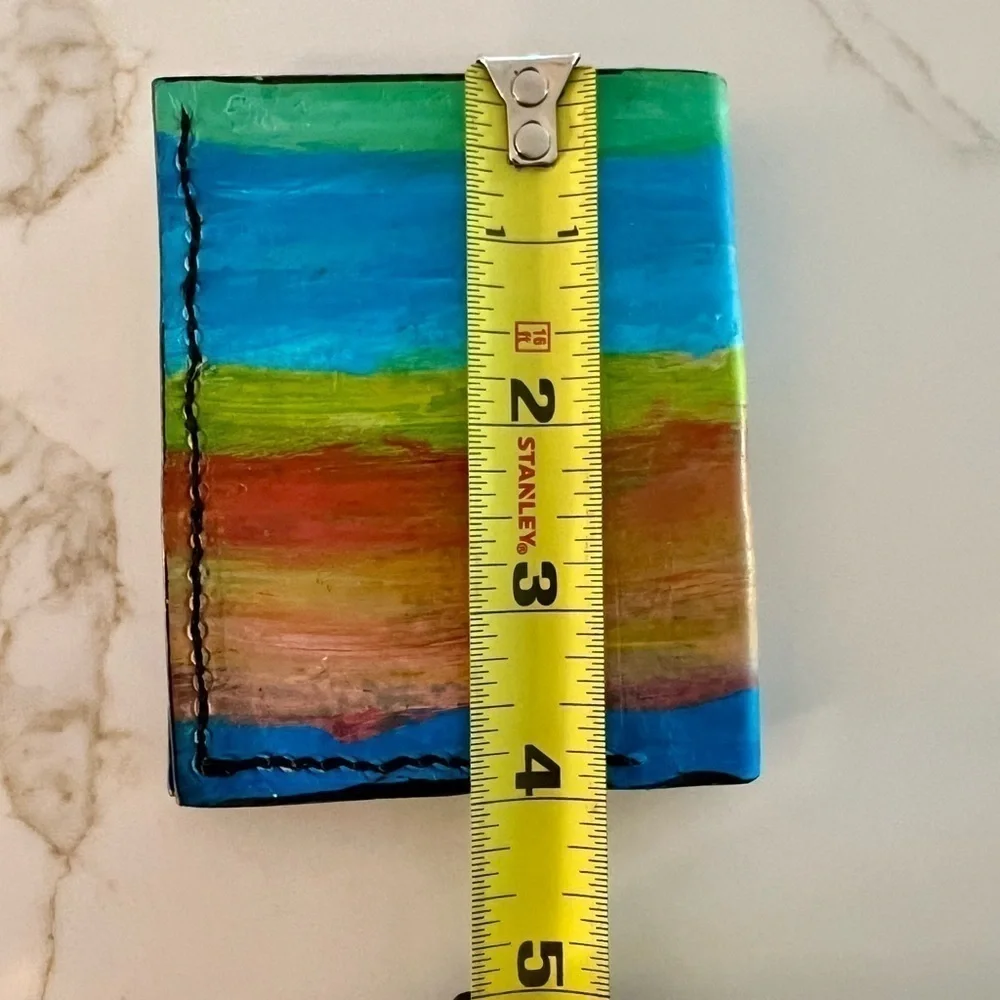 Vintage Mallard Duck Hand Painted Bifold Wallet